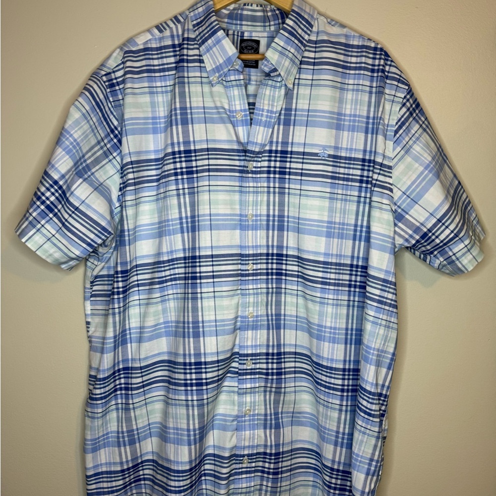 Brooks Brothers Supima Cotton Plaid Shirt 2XLT